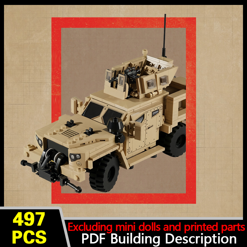 Heavy Equipment Lego - M1278 중장갑포 운반차 모델 MOC 조립