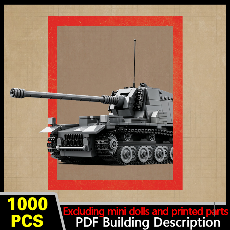 Heavy Equipment Lego - 군용 중전차 구축함 모델 MOC 조립