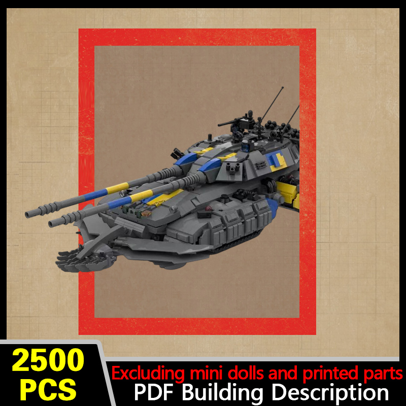 Heavy Equipment Lego - 무거운 공격 탱크 모델 MOC 조립