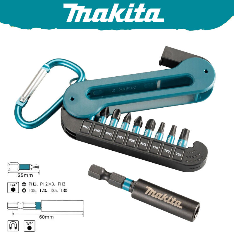 Magnetic Drill Press - Makita E-15849 스크루드라이버 비트 세트 10Pcs