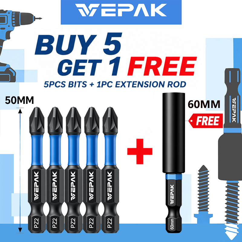 Magnetic Drill Press - VEPAK PZ2 임팩트 스크루드라이버 비트 50mm