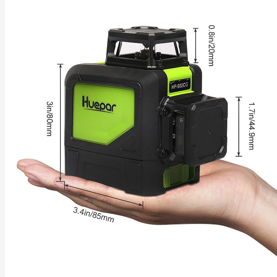 Huepar 902CG 360 셀프 레벨링 3D 레이저 - Laser Level Rotary 리뷰 및 가격