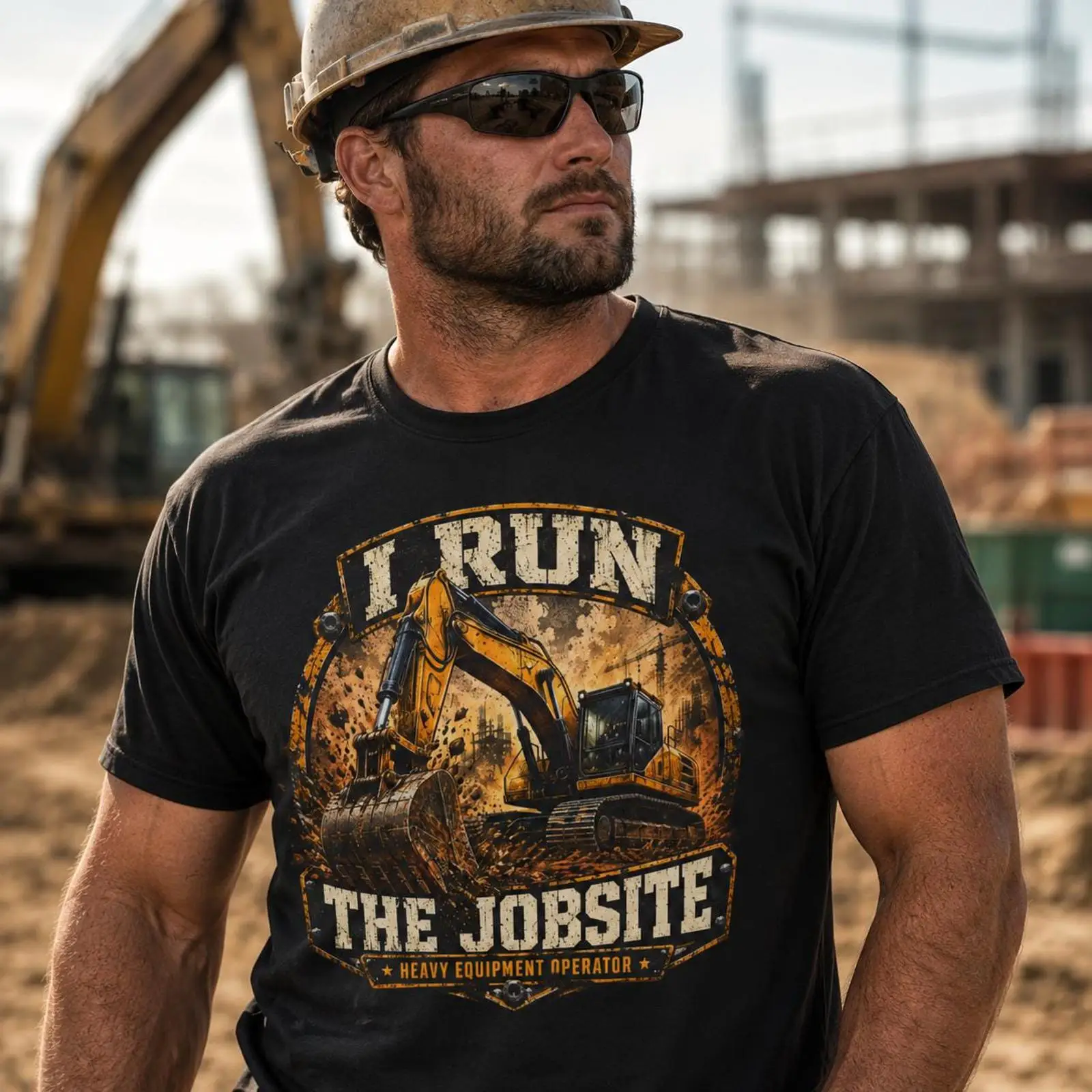 I Run The Jobsite T 셔츠 중장비 운전사 - Heavy Equipment Operations 리뷰 및 가격