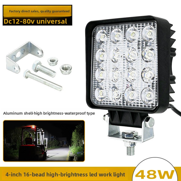 48W 16LED 4인치 12V 24V LED 작업등  - Heavy Equipment Work 리뷰 및 가격