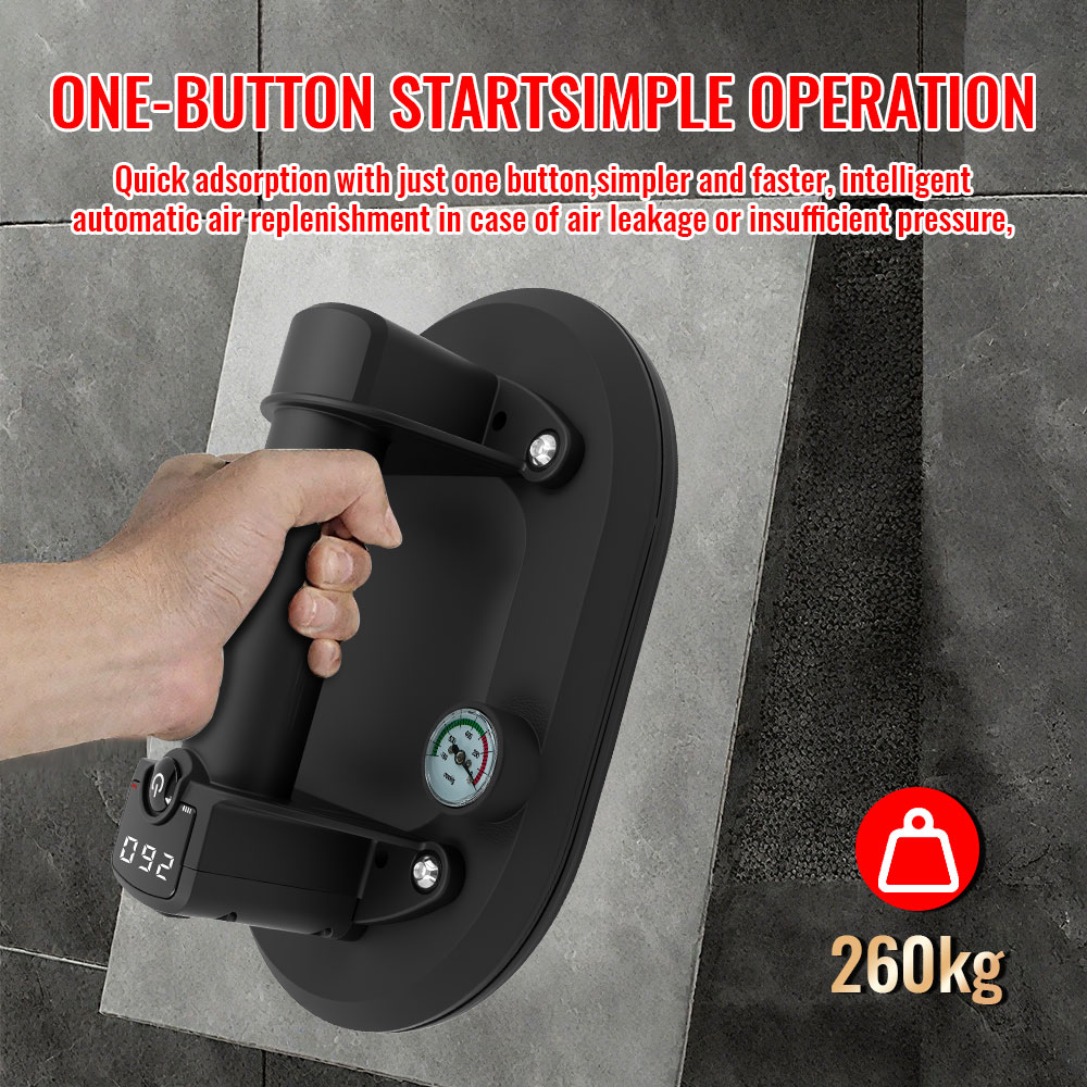 새로운 전기식 타원형 진공 흡착컵 260kg 운반 용량 - Vacuum Suction Cup Lifter 리뷰 및 가격