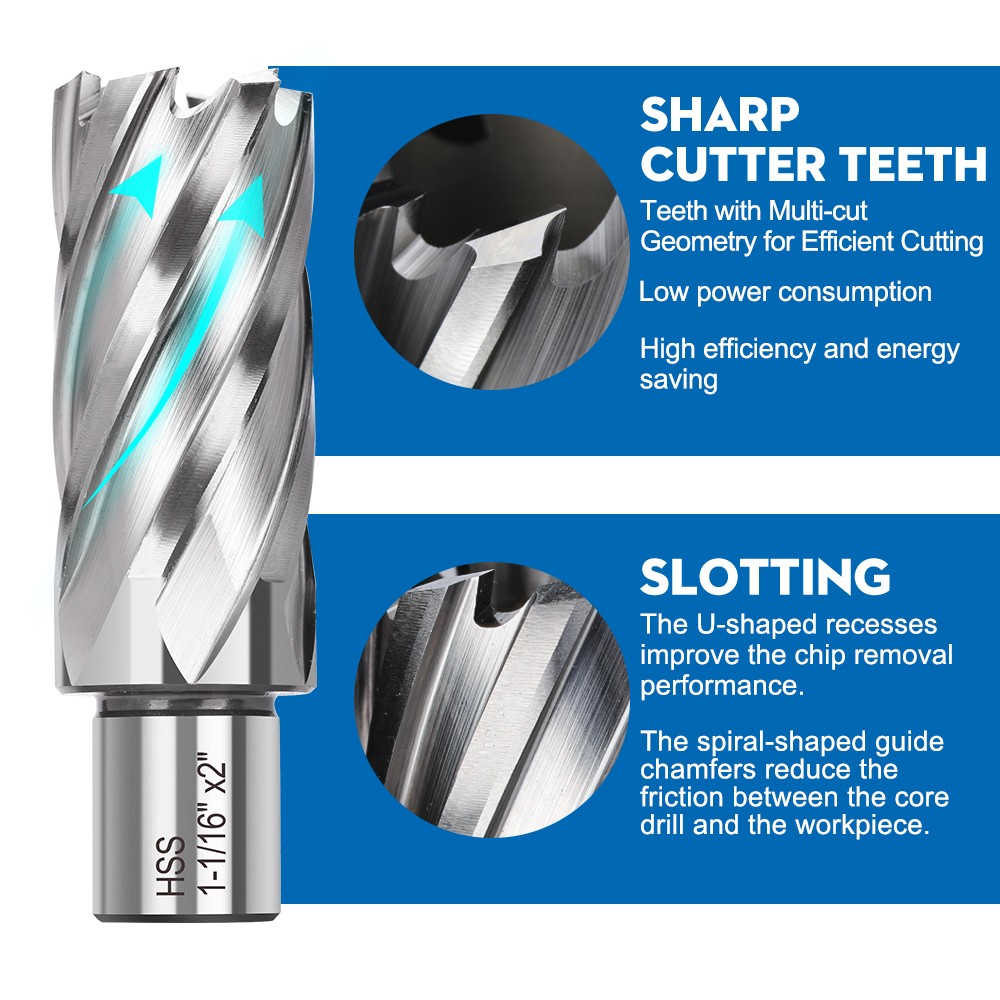 XCAN 7개입 12-22mm HSS 코어 드릴 비트, - Magnetic Drill Press 리뷰 및 가격