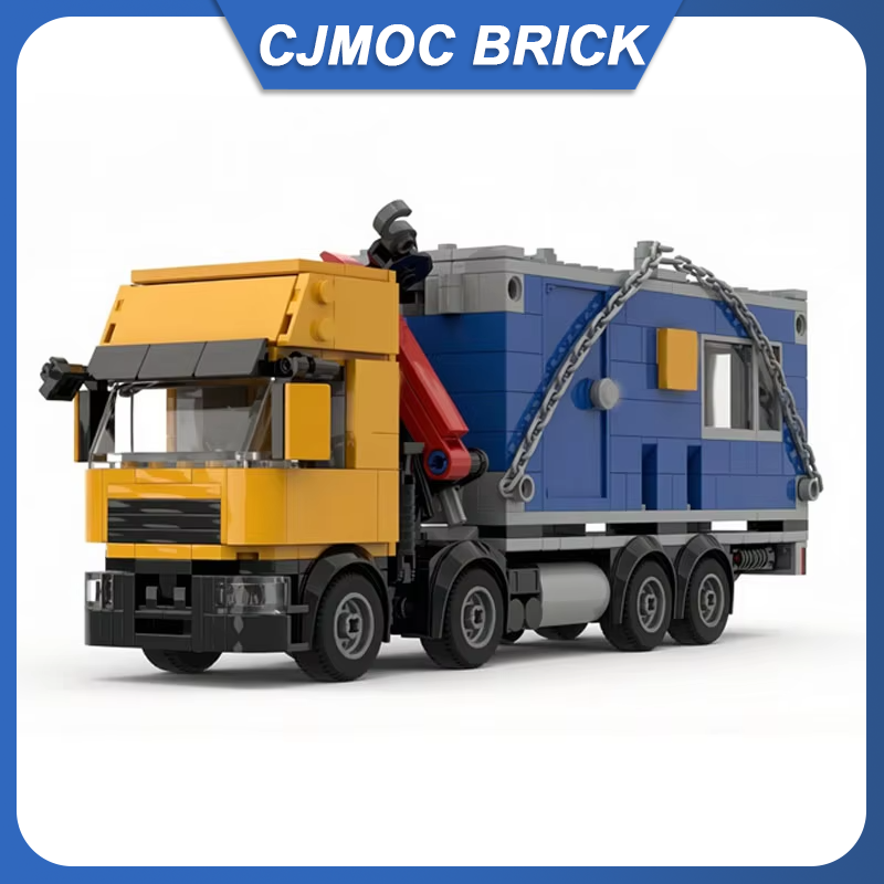MOC 빌딩 블록 8x4 크레인 트럭 컨테이너 자동차  - Heavy Equipment Lego 리뷰 및 가격