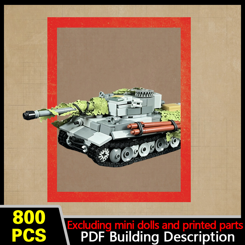 타이거 237 중전차 모델 MOC 조립 블록 전쟁 장비 - Heavy Equipment Lego 리뷰 및 가격